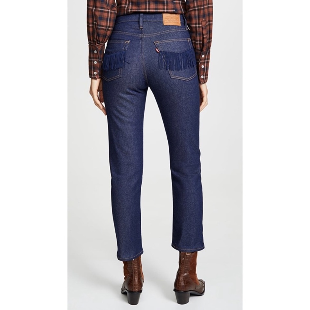 Levi’s Premium Wedgie Fit Straight Fringe Pocket